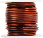 Mandala Crafts 8 Gauge Anodized Aluminum Craft Wire for Jewelry Making - 128 FT Colored Flexible Neutral Wire - Bendable for Bonsai Armature Crafting Sculpting