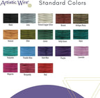 Artistic Wire, 20 Gauge Silver Plated Tarnish Resistant Colored Copper Craft Wire, Lemon, 25 ft