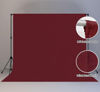 10x10FT Wine Red Screen Backdrop for Photography Burgundy Red Backdrop for Photoshoot Studio Screen Video Recording Curtain