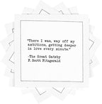 Five Star Napkins Love Quotes, White Cotton Cocktail Napkins, Beverage Napkins, Bar Napkins, Cloth Napkins, Party Napkins, Events, Holidays, Weddings, Birthdays, Disposable, 4.5" x 4.5"- (50x)