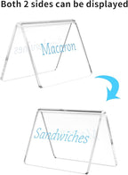 20 Pack AITEE Mini Chalkboard Signs - Acrylic Tabletop Signs for Food, Weddings, Parties & Messages