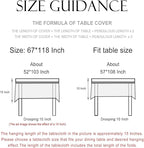 patdrea Designer Linen Green Tablecloth for Rectangle Table,Vintage Breathable Yellow Fruits Pattern Extra Long Table Cloth,Decor Cover for Kitchen Dining,Christmas,Thanksgiving,67"x118"-Ania a