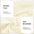 VOK Wedding Arch Draping Fabric Chiffon Curtains, 29in x 18Ft Sheer Chiffon Outdoor Curtain for Wedding Ceremony Birthday Party Decoration (Light Yellow,4 Panel)