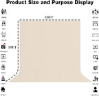 Large Screen Backdrop 10x10FT Beige Background Cloth Photo Studio Shooting Props