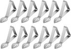 Tablecloth Clips 12 Pack, Heavy Duty Stainless Steel Picnic Table Cloth Holder Clips, Windproof Tablecloth Clips for Outdoor Tables, Perfect for Restaurant Parties, Weddings, Camping
