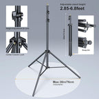 LINCO Backdrop Stand for Parties Kit 10x7 ft Adjustable Back Drop Photography Studio Photo Background Support System with Clamps, Sand Bag, Carrying Bag 4172