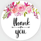 Custom Stickers for Weddings, Birthdays & Businesses - Personalized Labels with Your Logo - Waterproof, Fade and Heat Resistant - Pack of 100-1000 (Wreath H, 3 Inch)