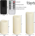 24-Pack LED Flameless Candles with Remote Control -Remote flameless Candles- Timer Candles -3D Flame, for Halloween Christmas Parties,Wedding,Home,Gift and Special Occasions(Three Sizes)