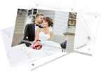 Magicool Premium Acrylic Photo Frame--- Magnet Photo Frame -Double Sied Thick Desktop Frames (4x6 6 pack)