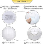 Paper Lanterns Decorative, Round Hanging Paper Lanterns Decorations for Bachelorette Engagement Birthday Party Decorations Purple/Lavender/White 15pcs