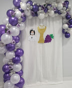 Poise3EHome White Sequin Backdrop Curtain,4 Panels 2FTx8FT Glitter Background for Party Birthday Party Baby Shower Wedding Christmas Thanksgiving Halloween Holiday Festival Decor