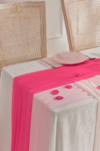 TINGE TIME 3 Panels Wedding Arch Draping Fabric, 30" x 20ft Hot Pink Chiffon Fabric Drapery Sheer Backdrop Curtain for Weddings Ceremony Party Decoration,Wedding Arch Drapes for Weddings Ceremony