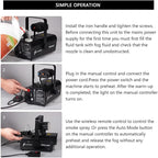 Fog Machine 1000W with Strobe Light, Wireless Remote, Perfect for Halloween, Parties, Concerts, and Events