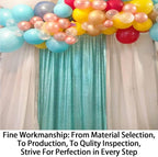 ShinyBeauty Sequin Backdrop 4x10ft Teal Sequin Curtains 2 Panels Wedding Drapes Glitter Backdrop Curtains for Parties Photography Background (4FTx10FTx2PC, Teal)