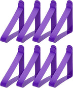uxcell 8 Pack Tablecloth Clips, Stainless Steel Table Cloth Cover Clamps, 2.56" x 2.68" Windproof Holder Clips for Home Party Picnic Wedding Camping Dining Tables, Purple
