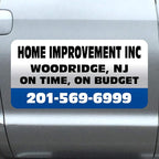 Car Magnet Signs Custom - 24"x12" (Set of 2), 30-mil Thickness with Rounded Corners (Blue)