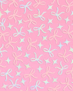 xo, Fetti Bow Confetti - 200 pc | Bachelorette Party Pink and Iridescent, Engagement Party Decoration, Tying the Knot Table Decor, Bride To Be Coquette Ribbon Bridal Shower Supplies