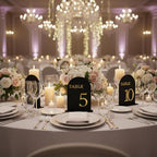 Arch Wedding Table Numbers 1-15 with Stands, 5" X 7" Double Sided Acrylic Wedding Sign Holders, Durable Non-Fading Table Number for Wedding Reception, Events, and Centerpieces