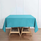 Efavormart 70" Square Linens Turquoise Wholesale Linens Polyester Square Linen Tablecloth for Wedding Banquet Party Restaurant
