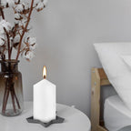 20-Pack 2 x 4 Long Burning Unscented White Tall Pillar Candles - Perfect for Home, Weddings and Special Events.