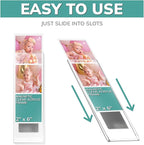 PBF Photo Booth Frames 2x6 Magnetic Picture Frames for Refrigerator | Clear Acrylic Frames for Photo Strips | Photo Holders for Fridge, Locker, Sign Holder (200-Pack)