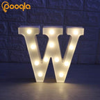 Pooqla LED Marquee Letter Lights Sign, Light Up Alphabet Letter for Home Party Wedding Decoration W