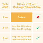 BRILLMAX 10 Pack Ivory Tablecloths 70 x 120 Inch for 6ft or 8ft Rectangle Tables - Rectangular Bulk Linen Polyester Fabric Washable Cloth Cover for Wedding Reception Banquet Birthday Party