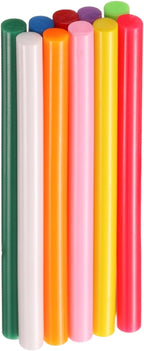 HARFINGTON 10pcs Hot Glue Sticks 0.28" Dia x 3.94" Long EVA Mini Hot Melt Adhesive Glue Stick for Hot Melt Gun Wood Plastic Glass Flowers Fabrics Foam, Multicolor