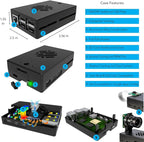 Vilros Raspberry Pi 5 Starter Kit MAX - Turbo Cooled Aluminum - (128GB Edition) - (2GB RAM)