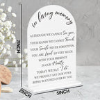 In Loving Memory Wedding Sign, Wedding Engagement Bridal Shower Baby Shower Reception Event Party Table Desk Acrylic Decor