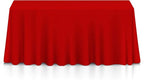 Lann's Linens - 10 Premium 90" x 156" Tablecloths for Wedding/Banquet/Restaurant - Rectangular Polyester Fabric Table Cloths - Red