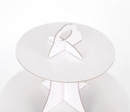 2Pcs 3-Tier Cupcake Stand, Cake Stand holder, Tiered DIY Cupcake Stand Tower for Dessert Table Displays, Birthday Theme Party Favors Decoration, Floral Tea Party, 12" W x 12.8" H, White