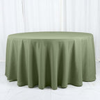 Efavormart Round Tablecloth, 120 Inch Stain & Wrinkle Resistant Washable Table Cloth, Decorative Polyester Fabric Table Cover for Banquet, Wedding, Dining - Eucalyptus Sage Green