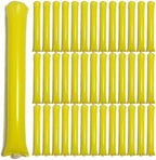 40pcs Round headTeam Spirit Boom Sticks Thunder Sticks Cheering Sticks Team Spirit Plastic Cheerleading Spirit Stick Clapper Inflatable Noise Maker Sports Supply (Yellow)