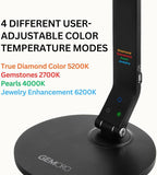 GemOro Horizon 2 LED Light | Adjustable Inspection Lamp for Diamonds Gemstones Pearls Jewelry | Enhanced Lighting with Smart Technology