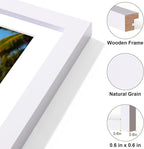 Vittanly 11x14 Collage Picture Frame, Displays 5Pcs 4x6 Pictures with Mat, Picture Frames Collage Wall Decor, White, 1 Pack