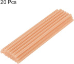 uxcell 20pcs Hot Glue Sticks for Glue Gun 7mm/0.27-inch x 8-inch Mini Hot Melt Adhesive Glue Stick Glitter Orange
