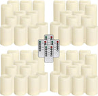 48-Pack LED Flameless Candles with Remote Control - Perfect for Home, Parties, and Special Occasions - Create a Magical Ambiance Effortlessly(Three Sizes)