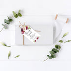 Andaz Press 100-Pack Personalized Thank You for Celebrating with Us Wedding Favor Tags with Bakers Twine Fall Burgundy Marsala Custom Thank You Tags Wedding Gift Tags for Party Favors 2 X 3.75-Inches