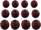 15pcs Honeycomb Balls Decorations 4'' 6'' 8'' Party Honeycomb Ball Flowers Tissue Pom poms Flower Ball Hanging Flower Balls for Baby Shower Birthday Wedding Nursery Decor(4'' 6'' 8'' Burgundy)