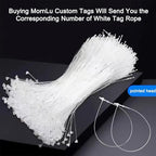 1000 Pcs Custom Hang Tags,Personalized Your Logo Photo and Text Design Price Tags Jewelry Hang Tags Labels (Gift Tag Rope)