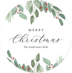 Custom Stickers for Weddings, Birthdays & Businesses - Personalized Labels with Your Logo - Waterproof, Fade and Heat Resistant - Pack of 100-1000 (Wreath F, 2 Inch)