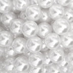 100Pcs 20mm White Round ABS Faux Pearl Beads for Jewelry Making, DIY Crafts, Home Decoration