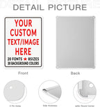 Custom Sign Personalized Custom Metal Sign, Customize For Office, Business, Workplace, Office, Home, Delivery Signs 8x12