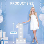 3FT Marquee Numbers 0 for 10th, 20th Birthday Party Decorations, Large Light Up Number 0 Sign for Anniversary Decor, Backdrop, Big Marquee Number, Pre-Cut Foam Board Kit