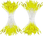 HAHIYO 1000Pcs 1mm Light Yellow Pearl Double Head Flower Pistil for Flower Making Scrapbook Decoration Mini Handmade Artificial Pistil Pearlized Floral Stamen Pollen