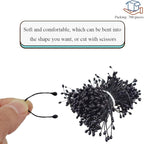 HAHIYO 700Pcs 3mm Fully Black Pearl Double Head Flower Pistil Handmade Artificial Pistil para Flore Pearlized Floral Stamen Pollen for Flower Making Scrapbook Decoration