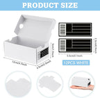 12 Sets Mini Shoe Gifts Boxes for Party Favors 4.7 x 2.5 x 2 Inch Sports Mini Sneaker Box with Editable Label for Candies Cookies Snacks(White,4.7 x 2.5 x 2 Inches)