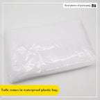 108" White Tulle Fabric Roll, Extra Large Matte Tulle Netting Bolt for Wedding Ceiling Drapes Arch Banquet Party Decorations Tutu Skirt Baby Shower DIY Crafts Gift Wrapping (10 Yards, White)