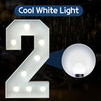 Marquee Numbers 3 Feet Tall Big Light Up Numbers 2nd 21st 25th Birthday Decorations Girl Boy Graduation Decorations 2025 White Anniversary Party Decor Large Cardboard Prop Backdrop Sign 2